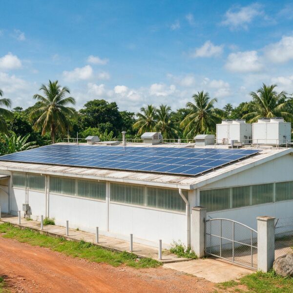 Rooftop solar plant on an agri-food processing site in Abidjan