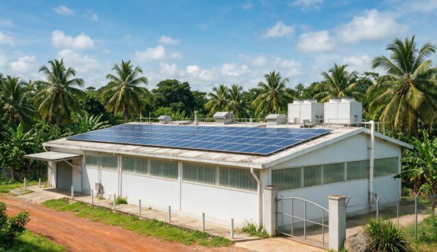 Rooftop solar plant on an agri-food processing site in Abidjan