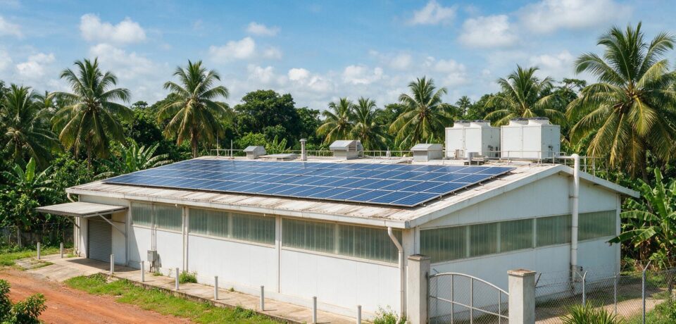 Rooftop solar plant on an agri-food processing site in Abidjan