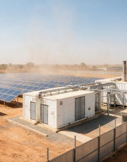 Off-grid solar hybrid plant with battery storage outside Bamako Off-grid solar hybrid plant with battery storage outside Bamako
